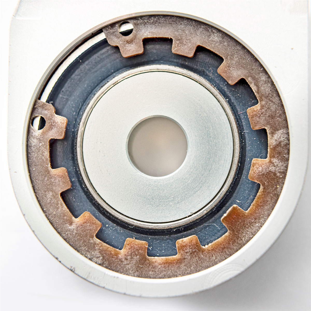 Detailfoto einer Montagebaugruppe mit Lager für die zivile Luftfahrt